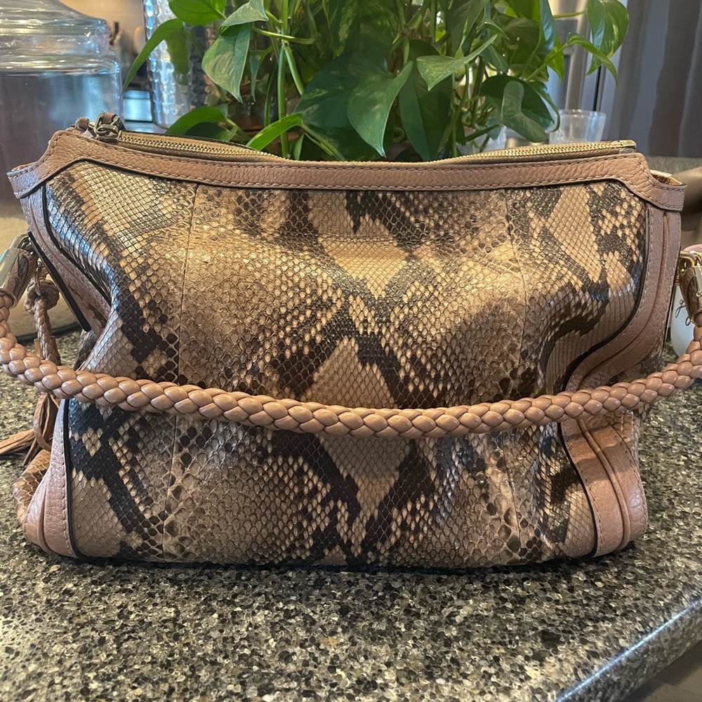 Gucci Bella python hobo